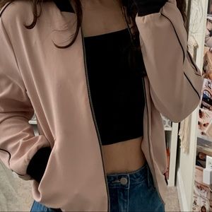 ZARA - pink bomber jacket